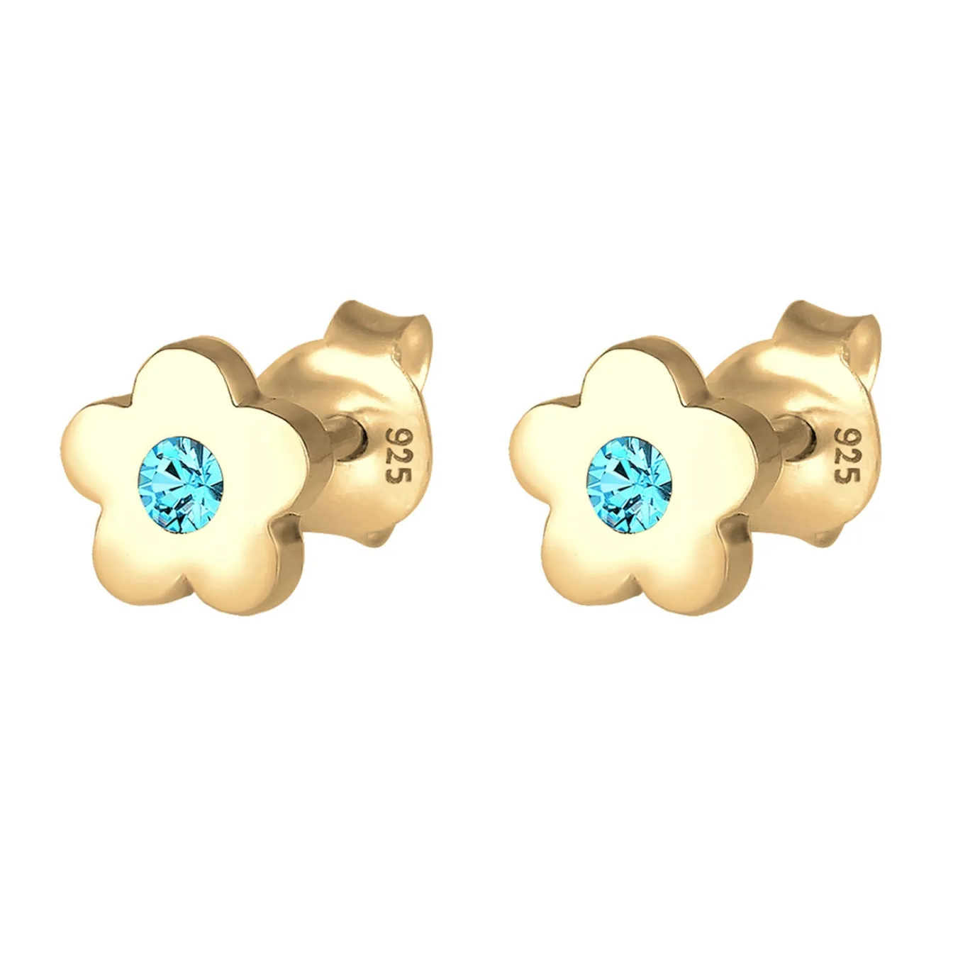 Elli "Ohrstecker Blume | Kristall (Rosa)<Kinder Symbol-schmuck|Kinderschmuck