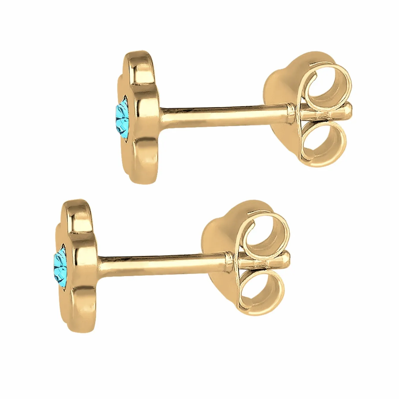 Elli "Ohrstecker Blume | Kristall (Rosa)<Kinder Symbol-schmuck|Kinderschmuck