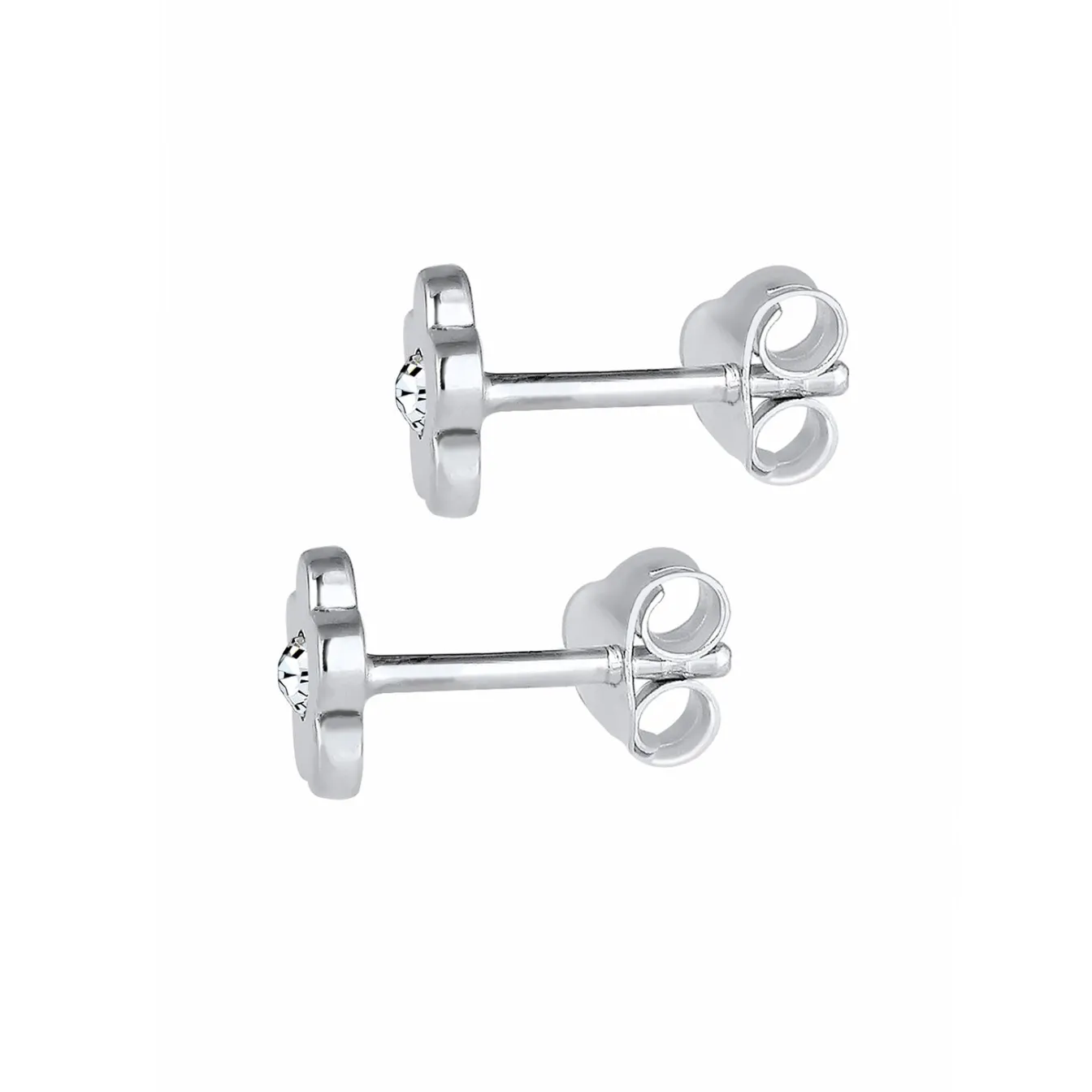 Elli "Ohrstecker Blume | Kristall (Rosa)<Kinder Symbol-schmuck|Kinderschmuck
