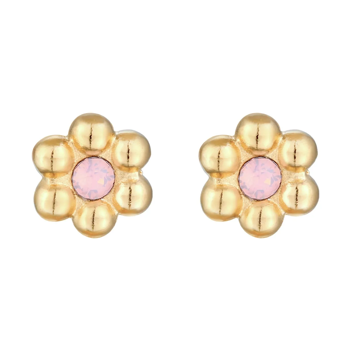 Elli "Ohrstecker Blume | Kristall (Blau)<Kinder Symbol-schmuck|Kinderschmuck