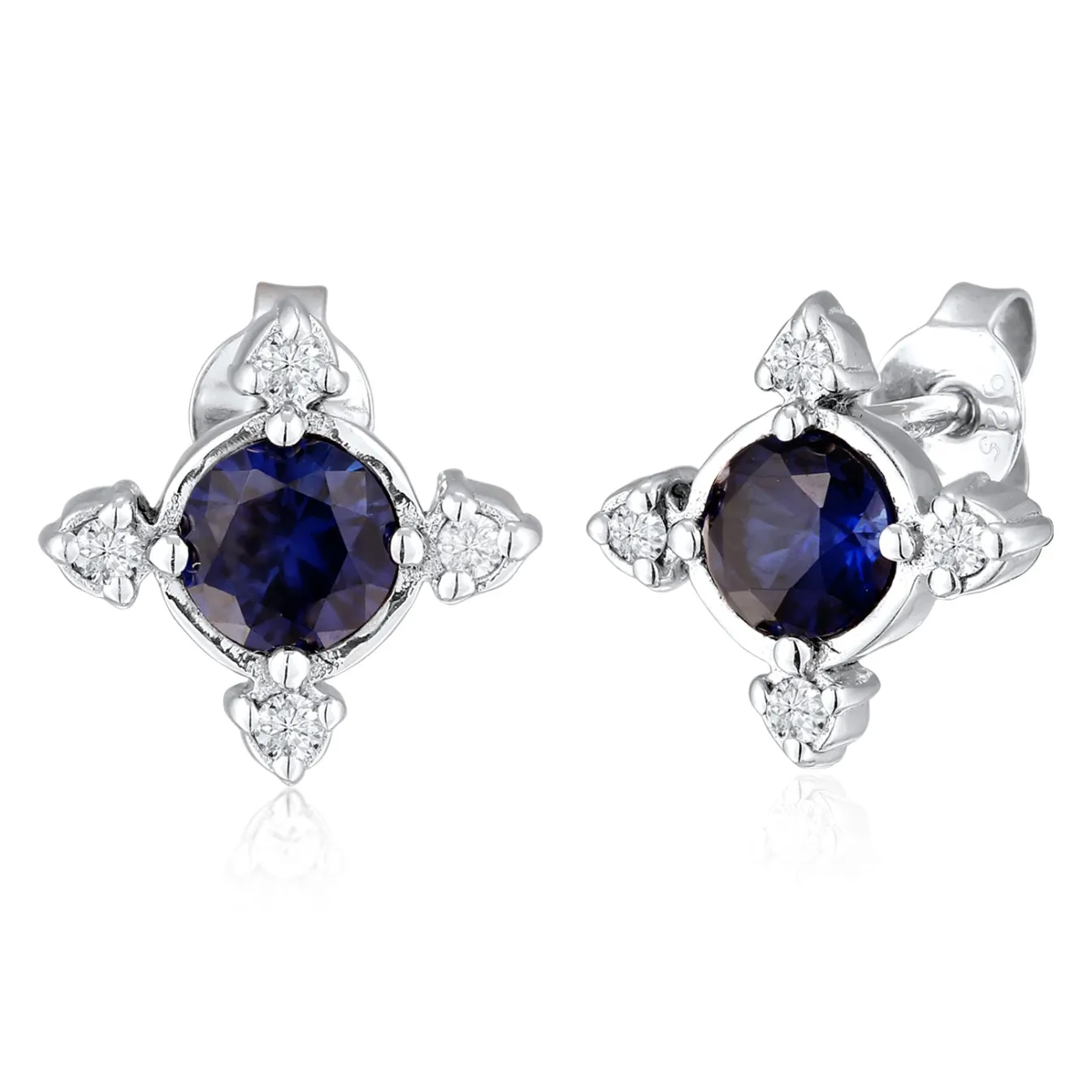 Elli "Ohrstecker Blume | Laborgezüchteter Diamant (0.032 ct)< Symbol-schmuck|Diamanten