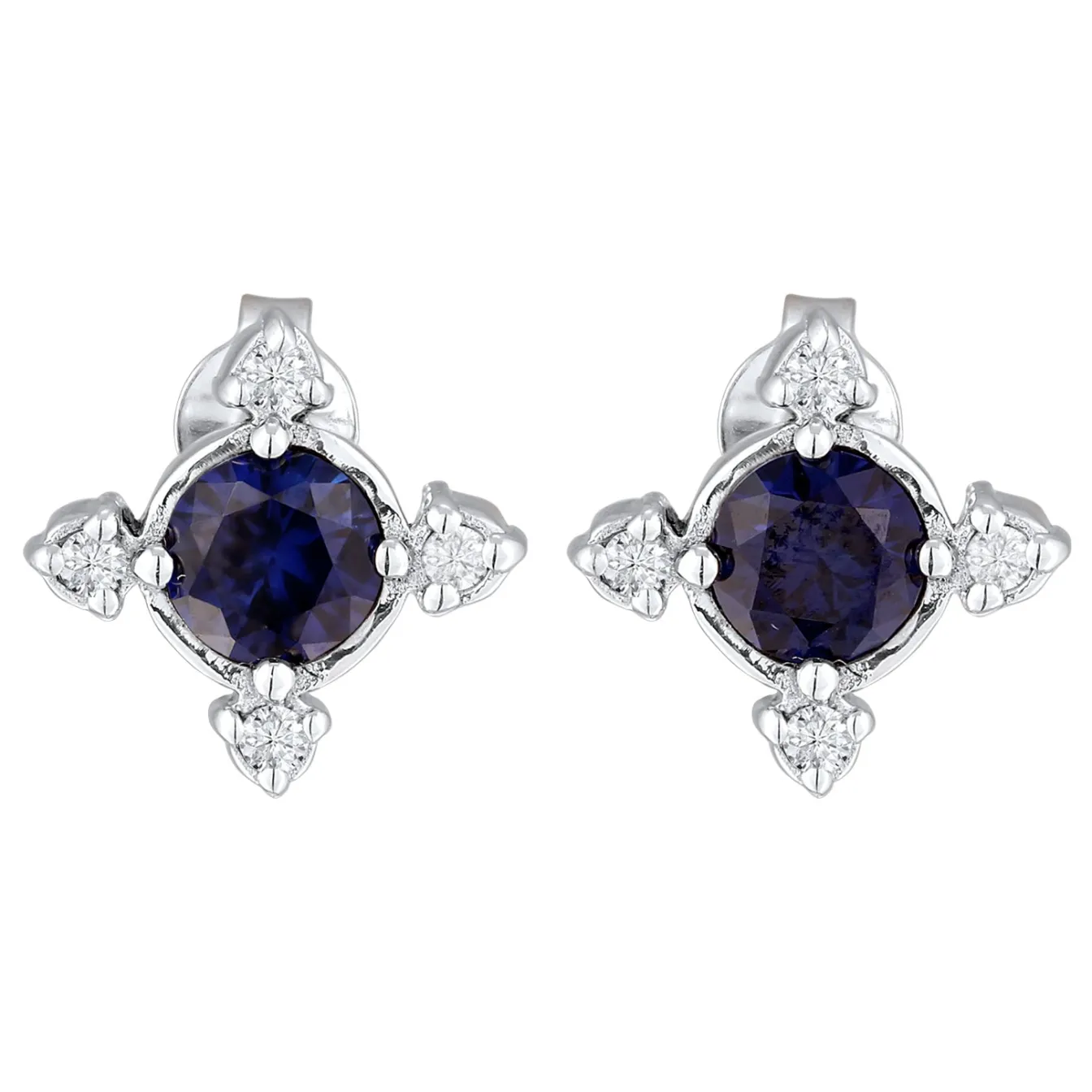 Elli "Ohrstecker Blume | Laborgezüchteter Diamant (0.032 ct)< Symbol-schmuck|Diamanten