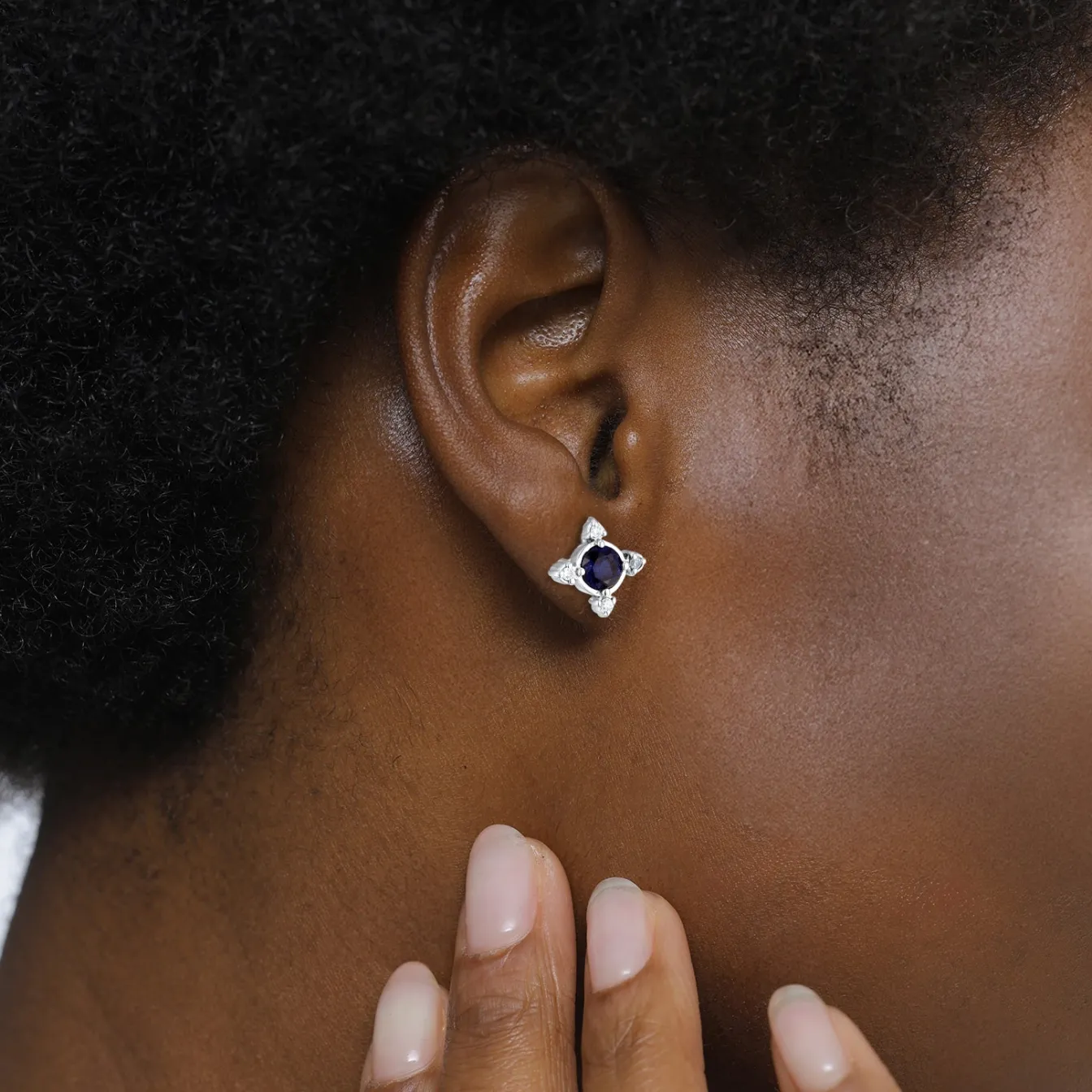 Elli "Ohrstecker Blume | Laborgezüchteter Diamant (0.032 ct)< Symbol-schmuck|Diamanten