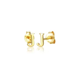 Elli "Ohrstecker Buchstabe< Personalisierter Schmuck|Ohrringe
