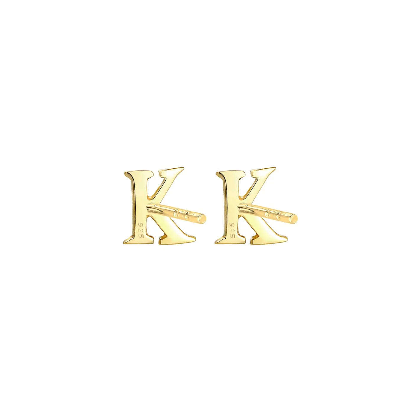 Elli "Ohrstecker Buchstabe< Personalisierter Schmuck|Ohrringe