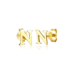 Elli "Ohrstecker Buchstabe< Personalisierter Schmuck|Ohrringe