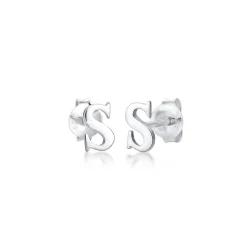Elli "Ohrstecker Buchstabe< Personalisierter Schmuck|Ohrringe