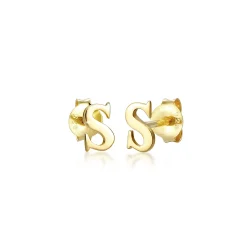 Elli "Ohrstecker Buchstabe< Personalisierter Schmuck|Ohrringe