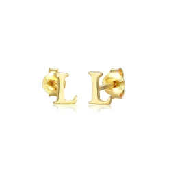 Elli "Ohrstecker Buchstabe< Personalisierter Schmuck|Ohrringe