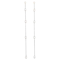 Elli "Ohrstecker Chain | Süßwasserzuchtperlen< Vergoldet|Perlen