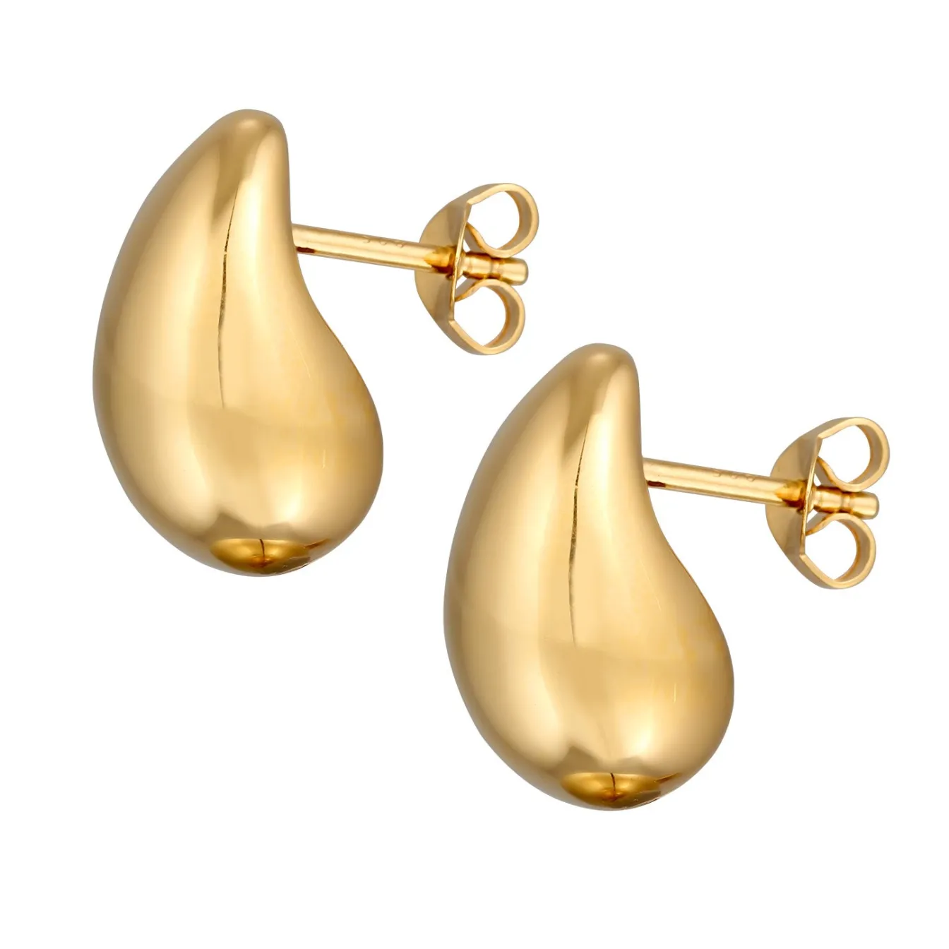 Elli "Ohrstecker Chunky Drop< Vergoldet|Ohrringe