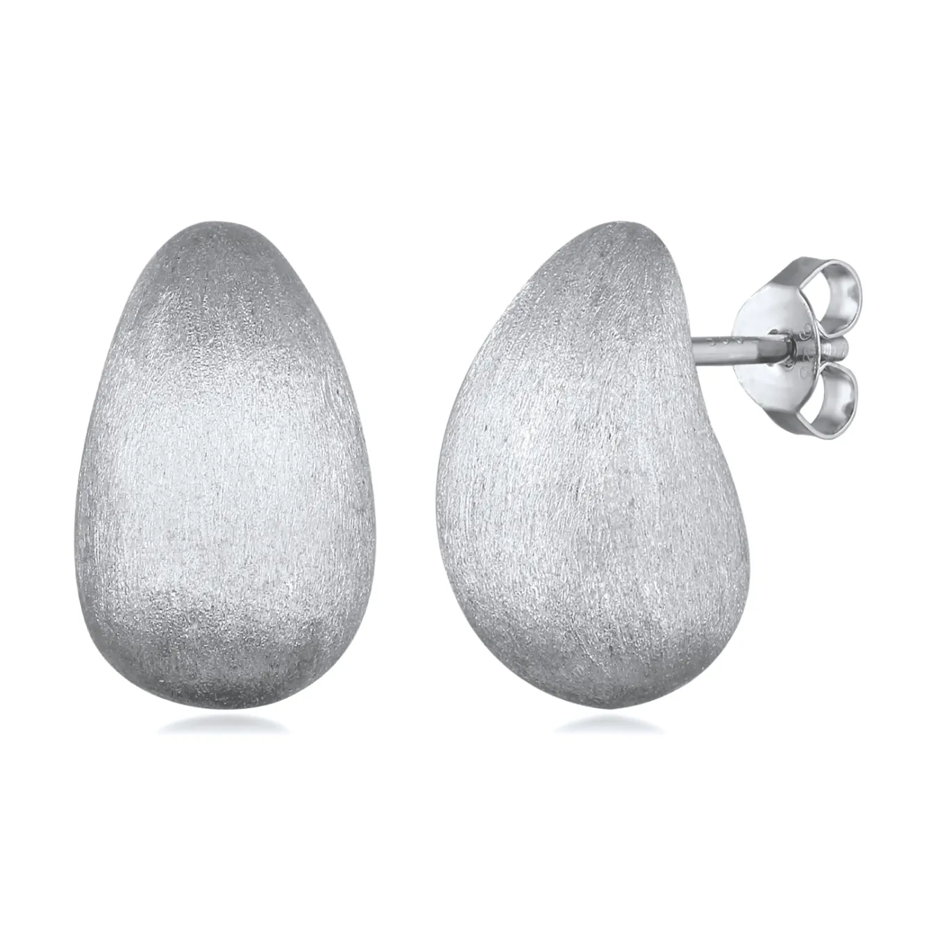 Elli "Ohrstecker Chunky Drop Brushed< Vergoldet|Ohrringe