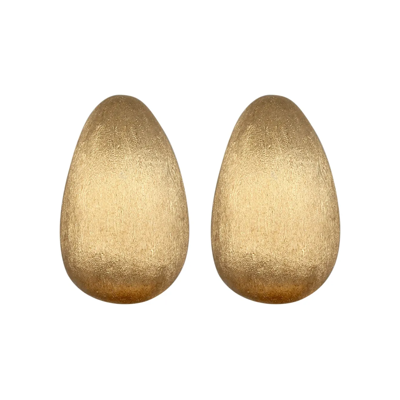 Elli "Ohrstecker Chunky Drop Brushed< Vergoldet|Ohrringe