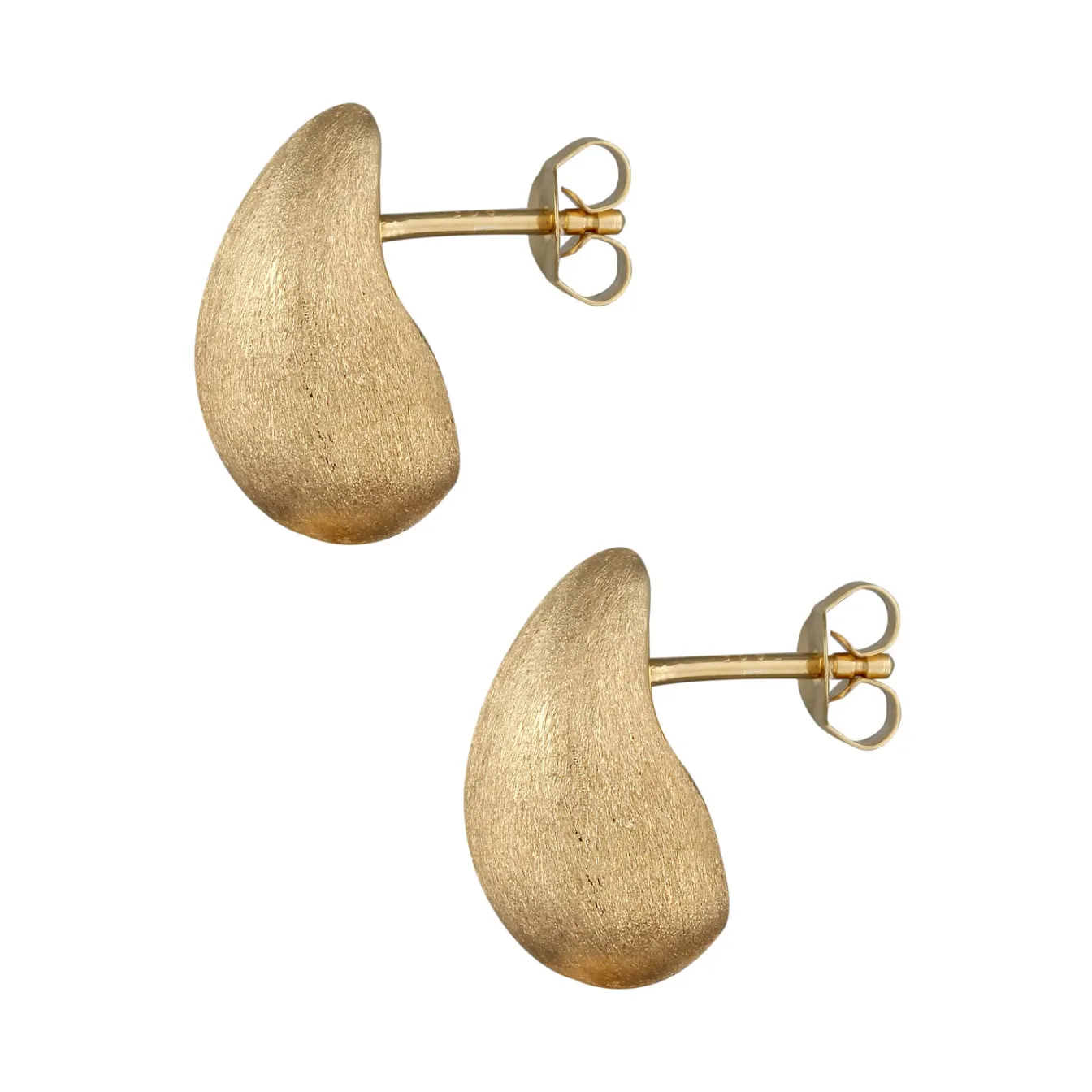 Elli "Ohrstecker Chunky Drop Brushed< Vergoldet|Ohrringe