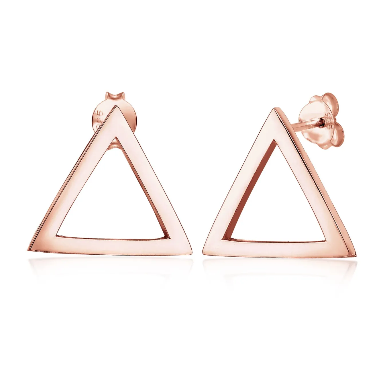 Elli "Ohrstecker Dreieck< Roségold|Ohrringe