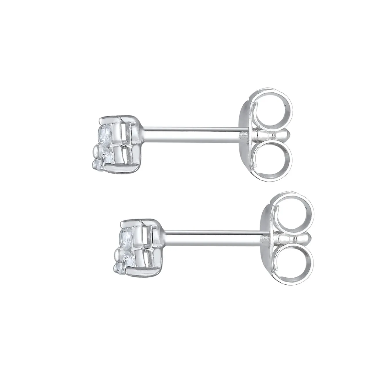 Elli "Ohrstecker Dreieck | Zirkonia (weiß)< Ohrringe|Vergoldet