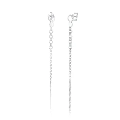 Elli "Ohrstecker Ear Chain< Ohrringe|Silber