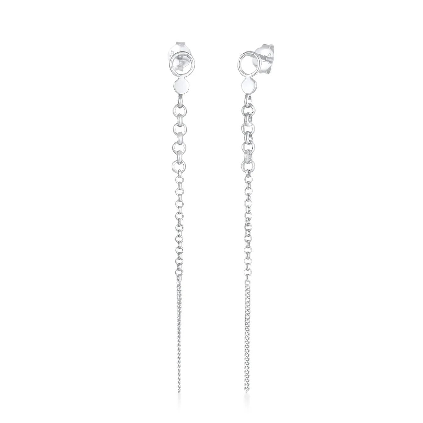Elli "Ohrstecker Ear Chain< Ohrringe|Silber