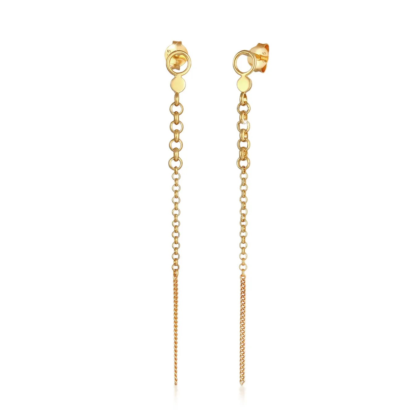 Elli "Ohrstecker Ear Chain< Ohrringe|Silber