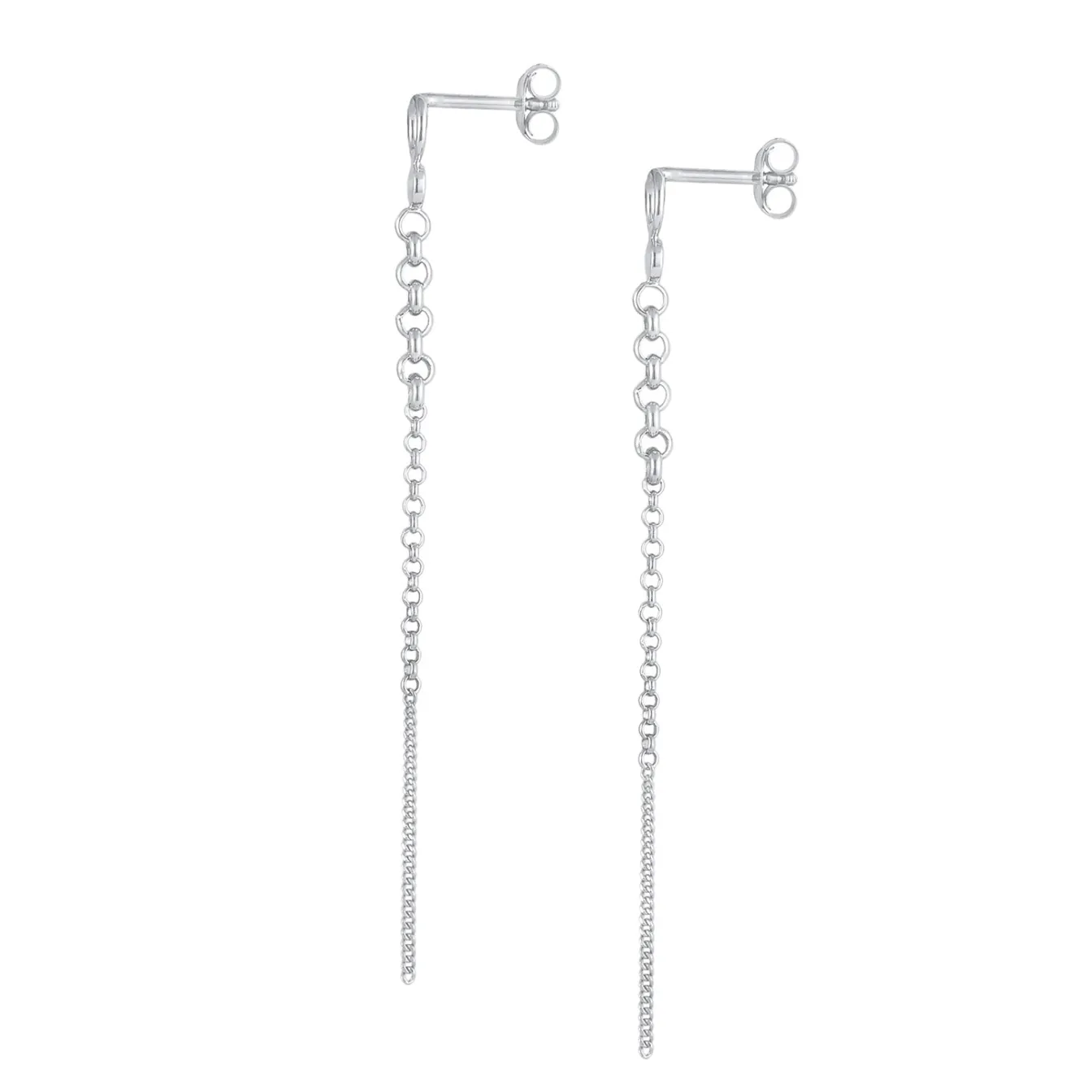 Elli "Ohrstecker Ear Chain< Ohrringe|Silber