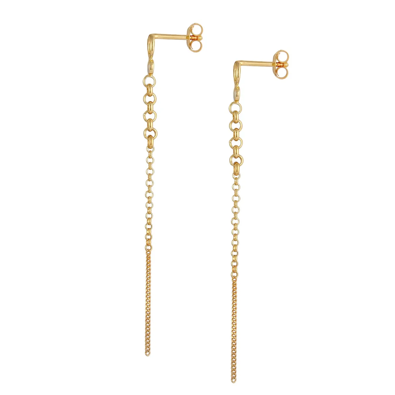 Elli "Ohrstecker Ear Chain< Ohrringe|Silber
