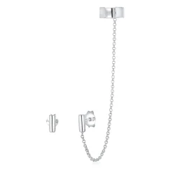 Elli "Ohrstecker Ear Chain< Roségold|Ohrringe