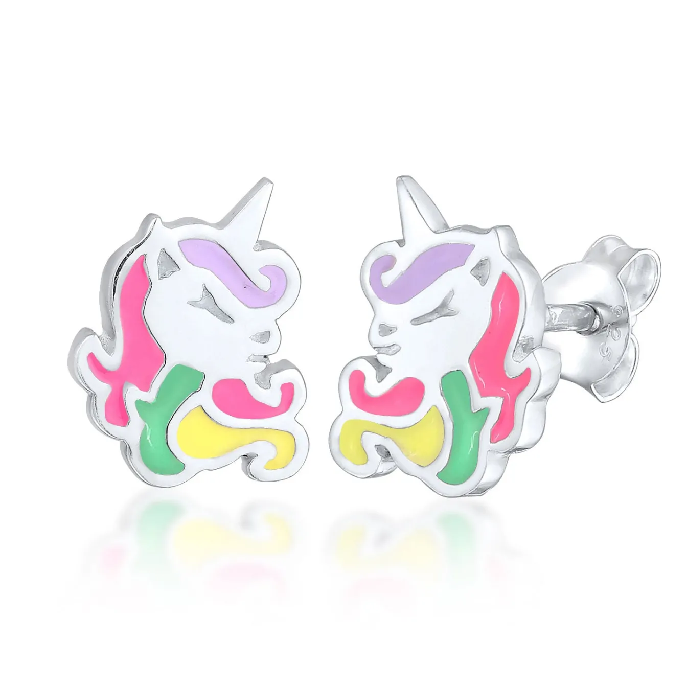 Elli "Ohrstecker Einhorn | Emaille<Kinder Kinderschmuck