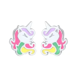 Elli "Ohrstecker Einhorn | Emaille<Kinder Kinderschmuck