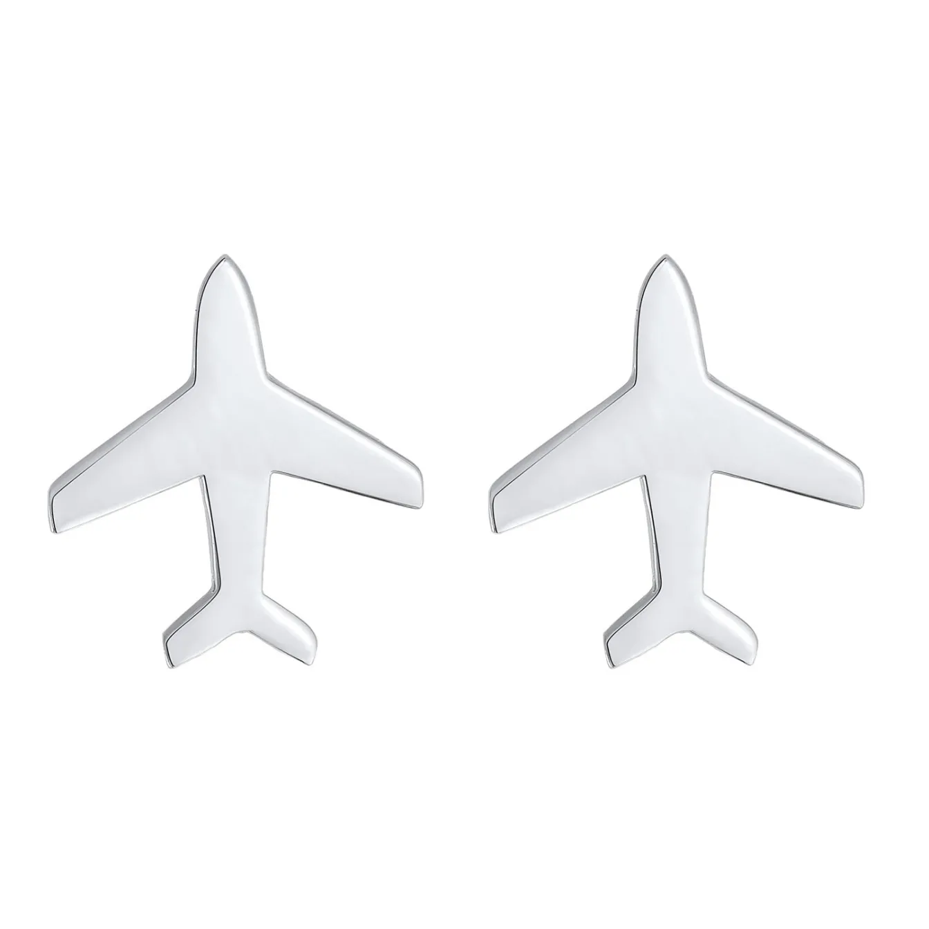 Elli "Ohrstecker Flugzeug< Vergoldet|Symbol-schmuck
