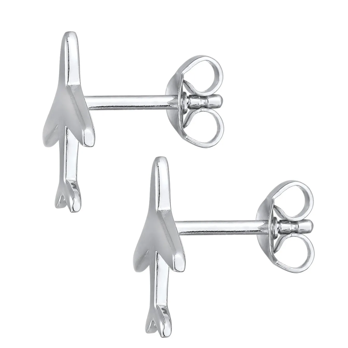 Elli "Ohrstecker Flugzeug< Vergoldet|Symbol-schmuck