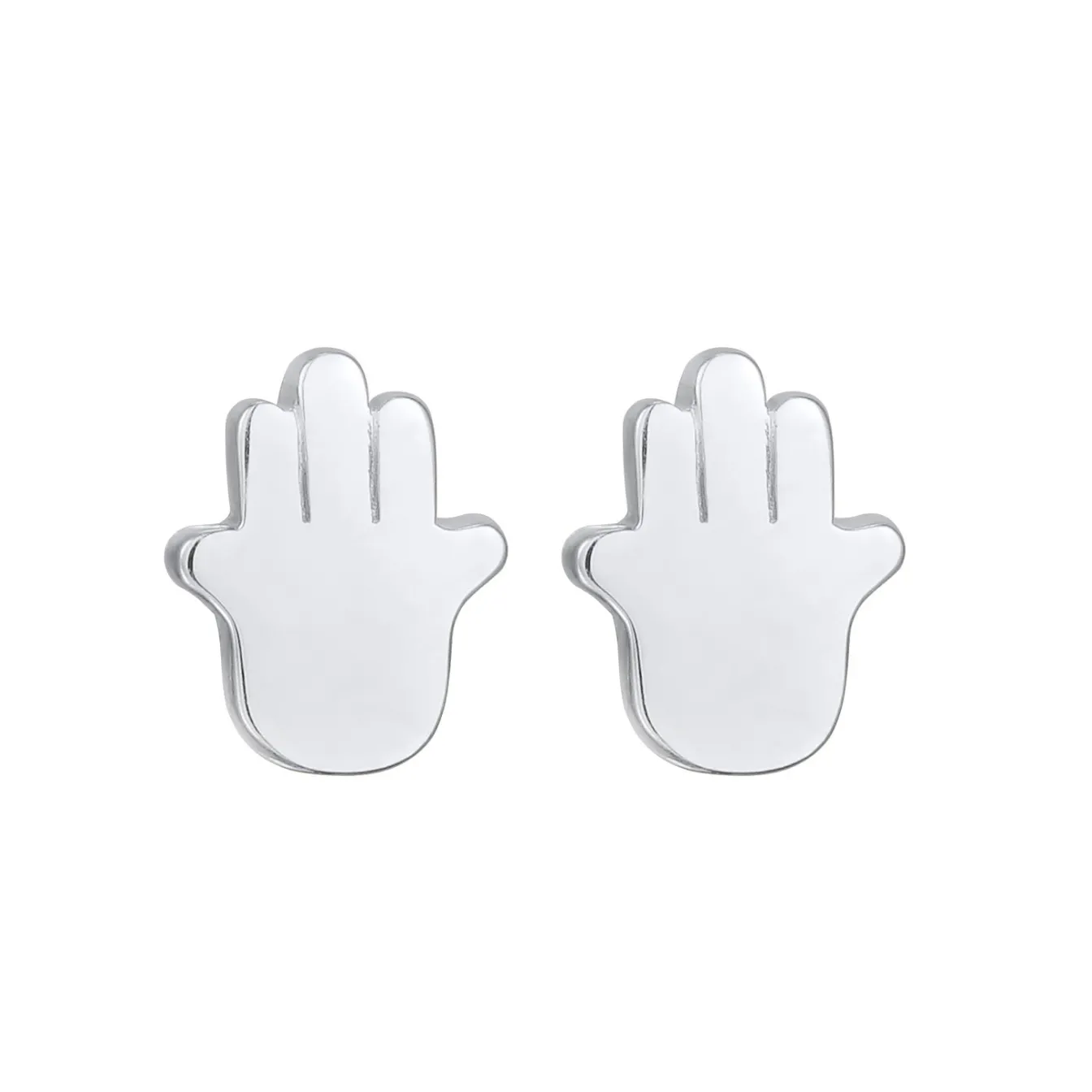 Elli "Ohrstecker Hamsa Hand< Vergoldet|Symbol-schmuck