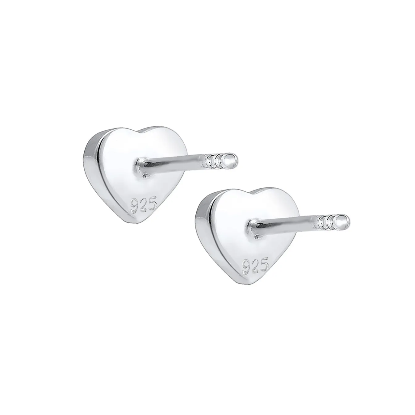 Elli "Ohrstecker Herz | Emaille (Rosa)<Kinder Symbol-schmuck|Herz-schmuck