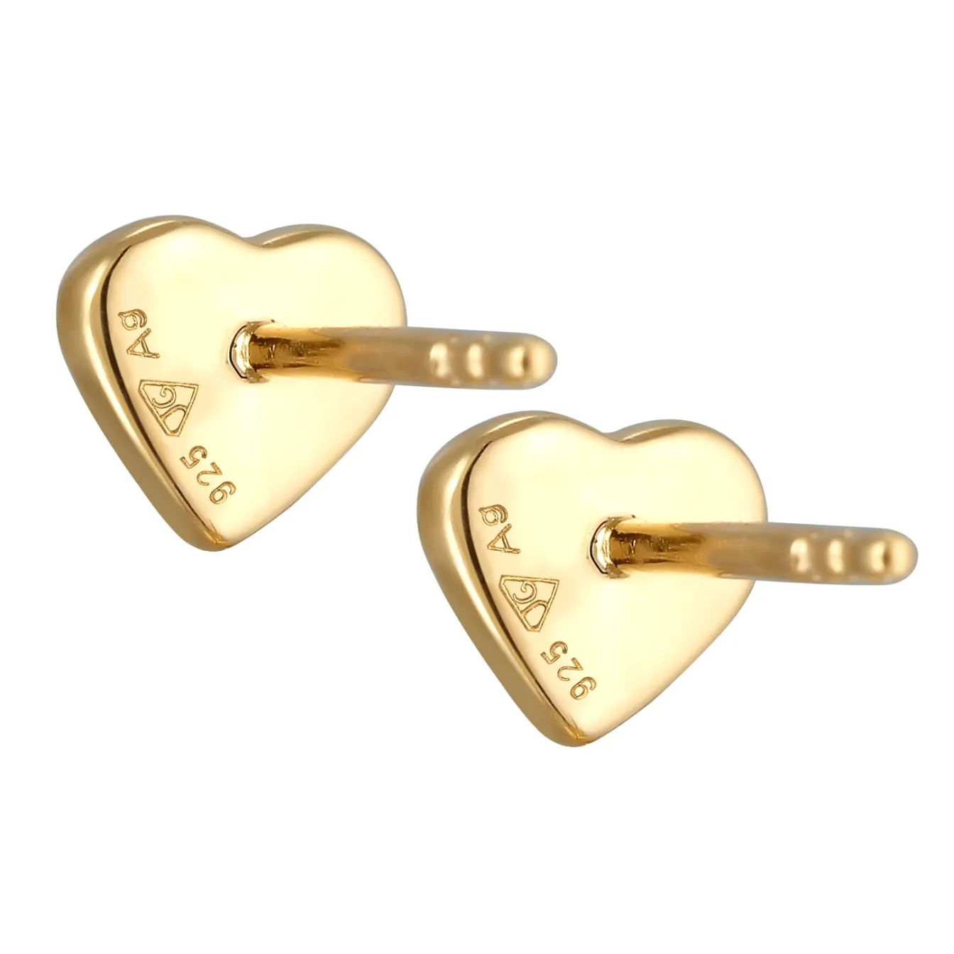 Elli "Ohrstecker Herz | Emaille (Rosa)<Kinder Symbol-schmuck|Herz-schmuck