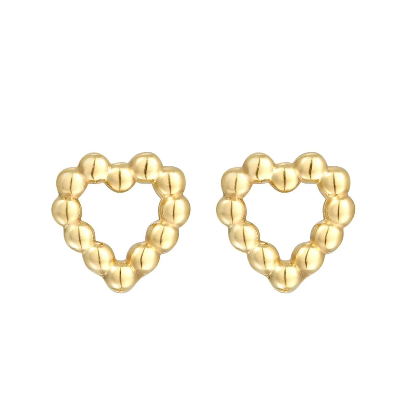Elli "Ohrstecker Herz Kugeln< Symbol-schmuck|Herz-schmuck