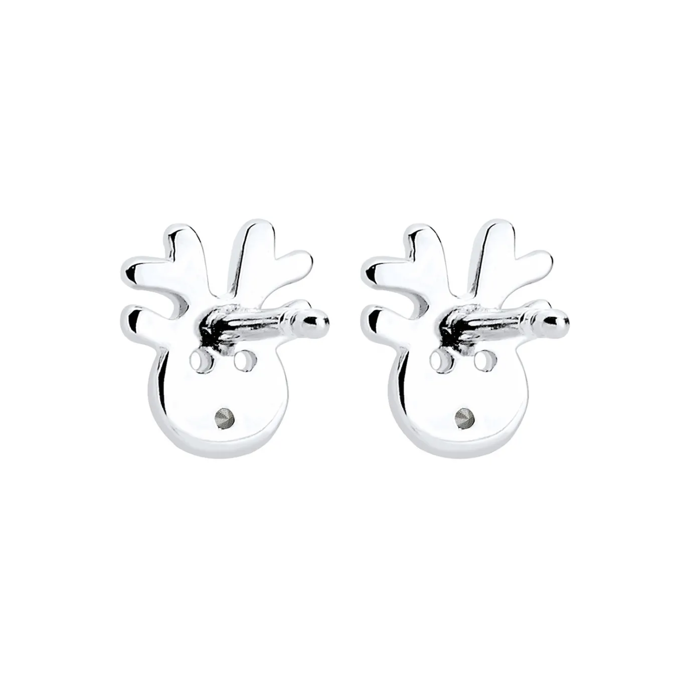 Elli "Ohrstecker Hirsch | Kristall ( Rot )<Kinder Kinderschmuck