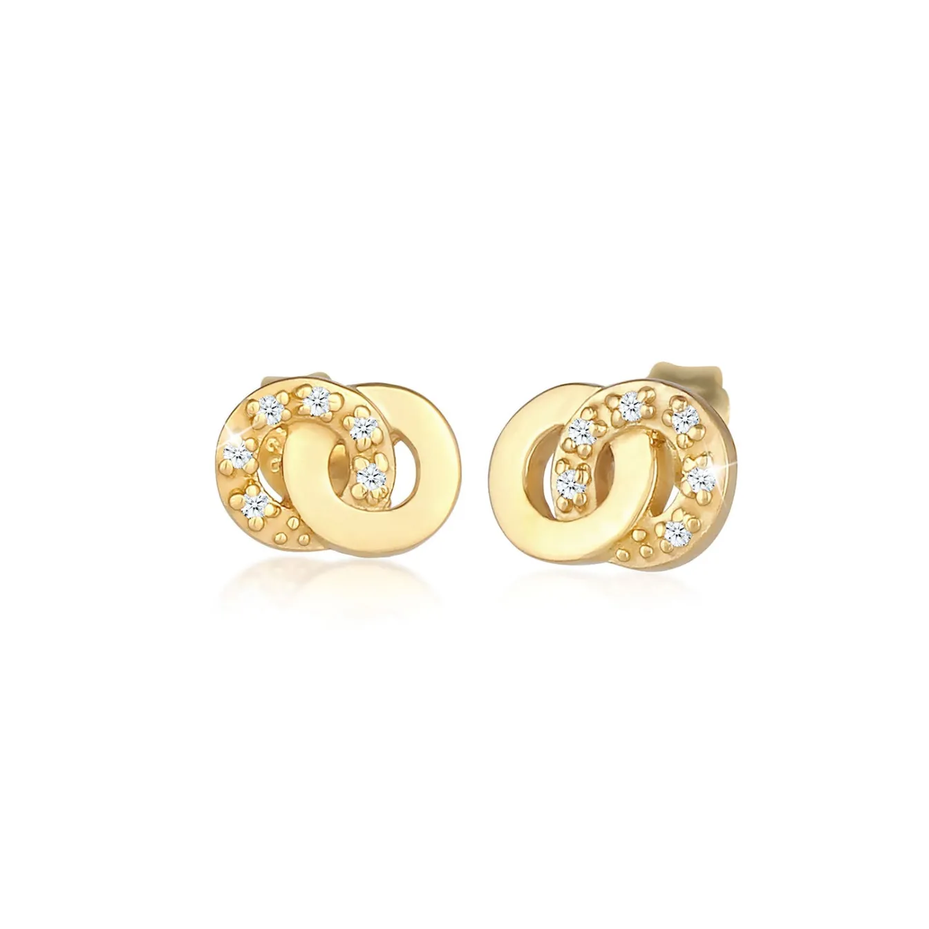Elli "Ohrstecker Infinity | Diamant ( Weiß, 0,06 ct )< Symbol-schmuck|Herz-schmuck