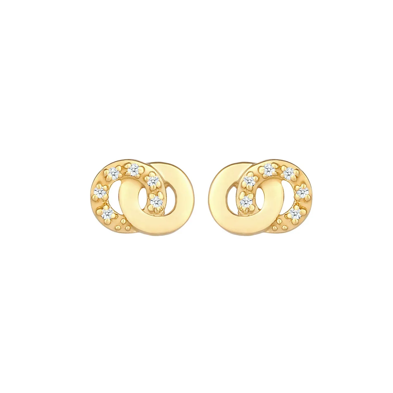 Elli "Ohrstecker Infinity | Diamant ( Weiß, 0,06 ct )< Symbol-schmuck|Herz-schmuck