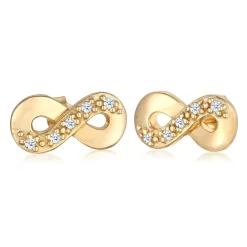 Elli "Ohrstecker Infinity | Diamant (Weiß, 0.15 ct.)< Symbol-schmuck|Herz-schmuck