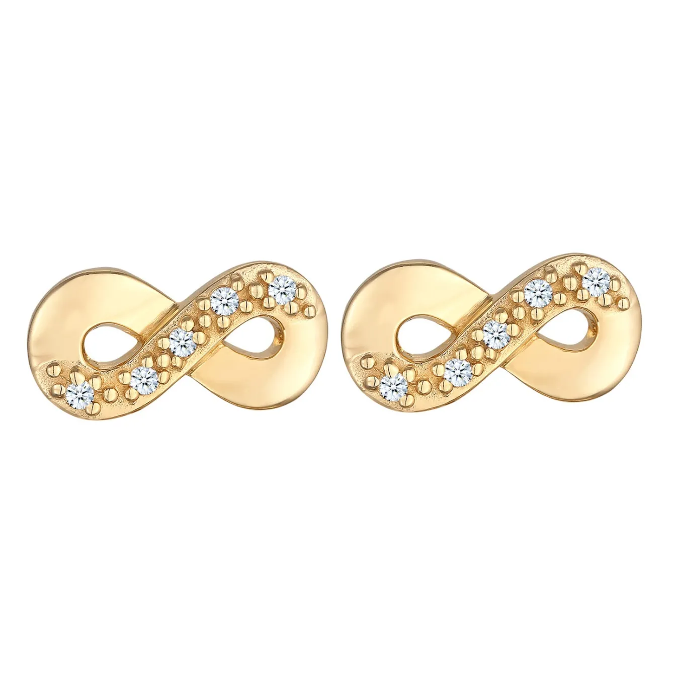 Elli "Ohrstecker Infinity | Diamant (Weiß, 0.15 ct.)< Symbol-schmuck|Herz-schmuck