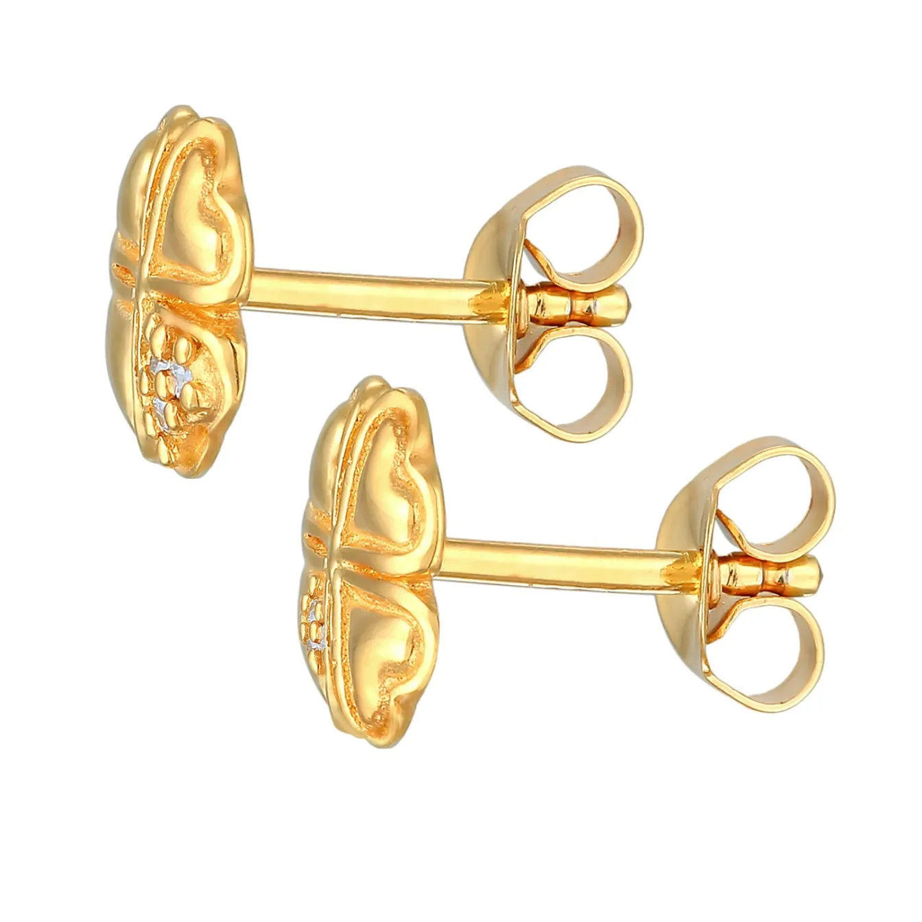 Elli "Ohrstecker Kleeblatt | Diamant (Weiß, 0.03 ct.)< Symbol-schmuck|Letzte Chance