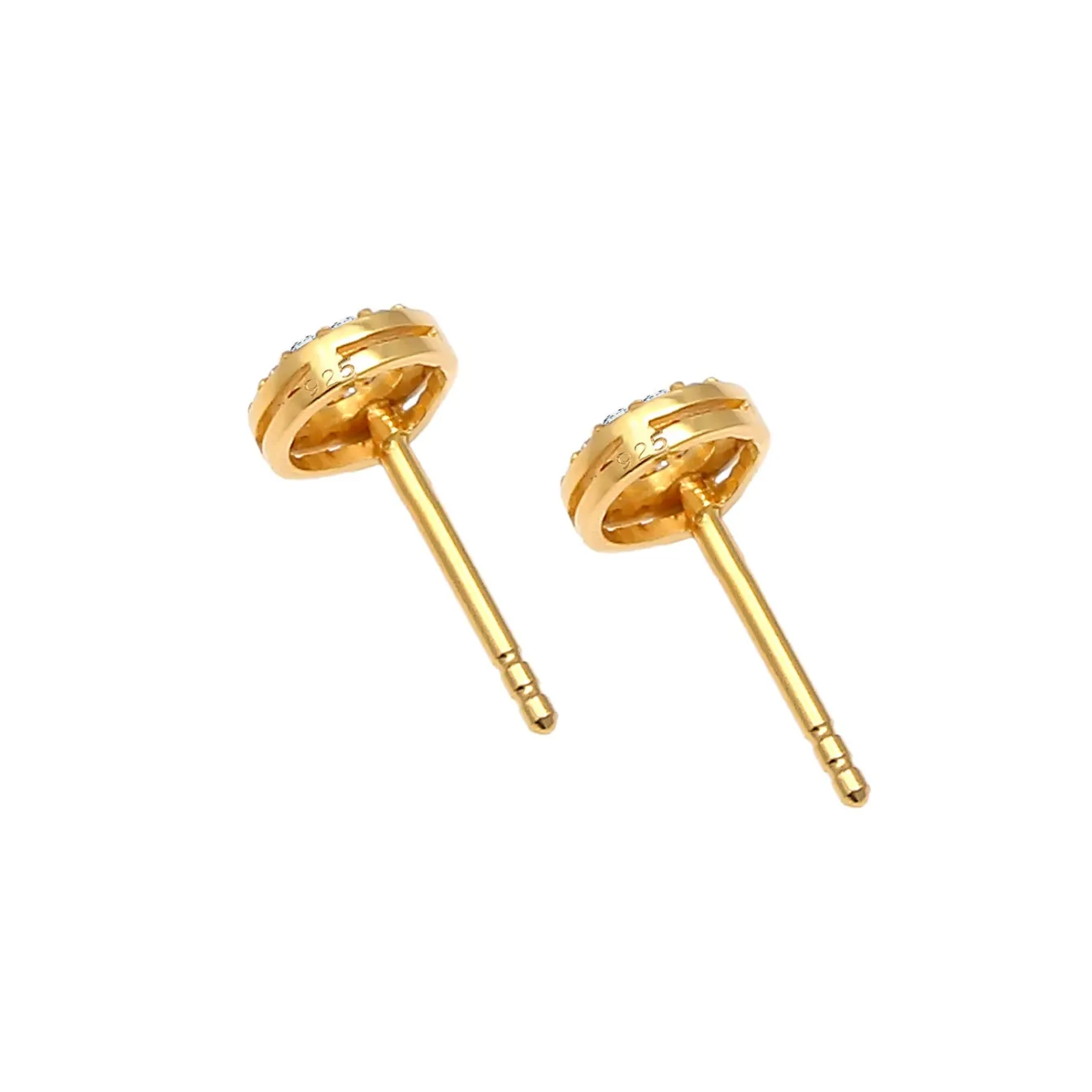 Elli "Ohrstecker Kreis | Diamant ( Weiß, 0,13 ct )< Ohrringe|Silber