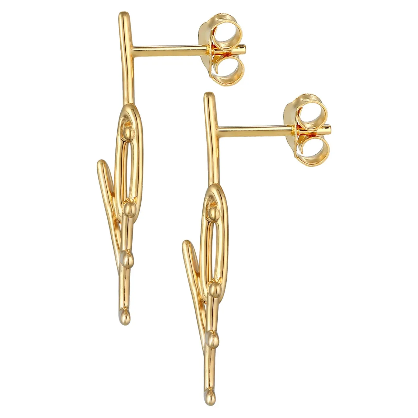 Elli "Ohrstecker Love< Vergoldet|Personalisierter Schmuck