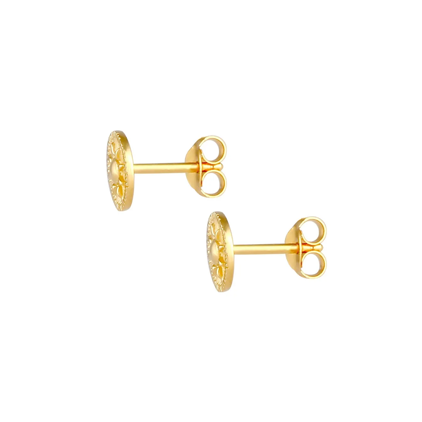 Elli "Ohrstecker Münze< Symbol-schmuck|Ohrringe