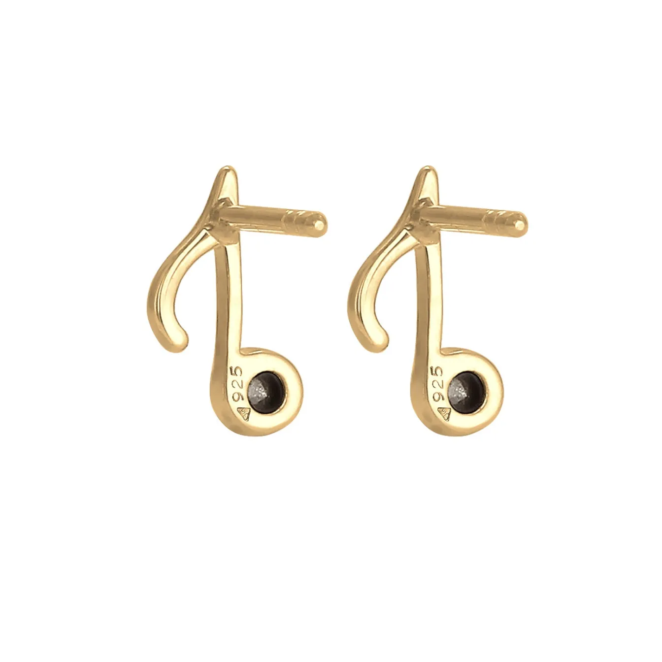 Elli "Ohrstecker Note | Kristall (Weiß)< Symbol-schmuck|Ohrringe