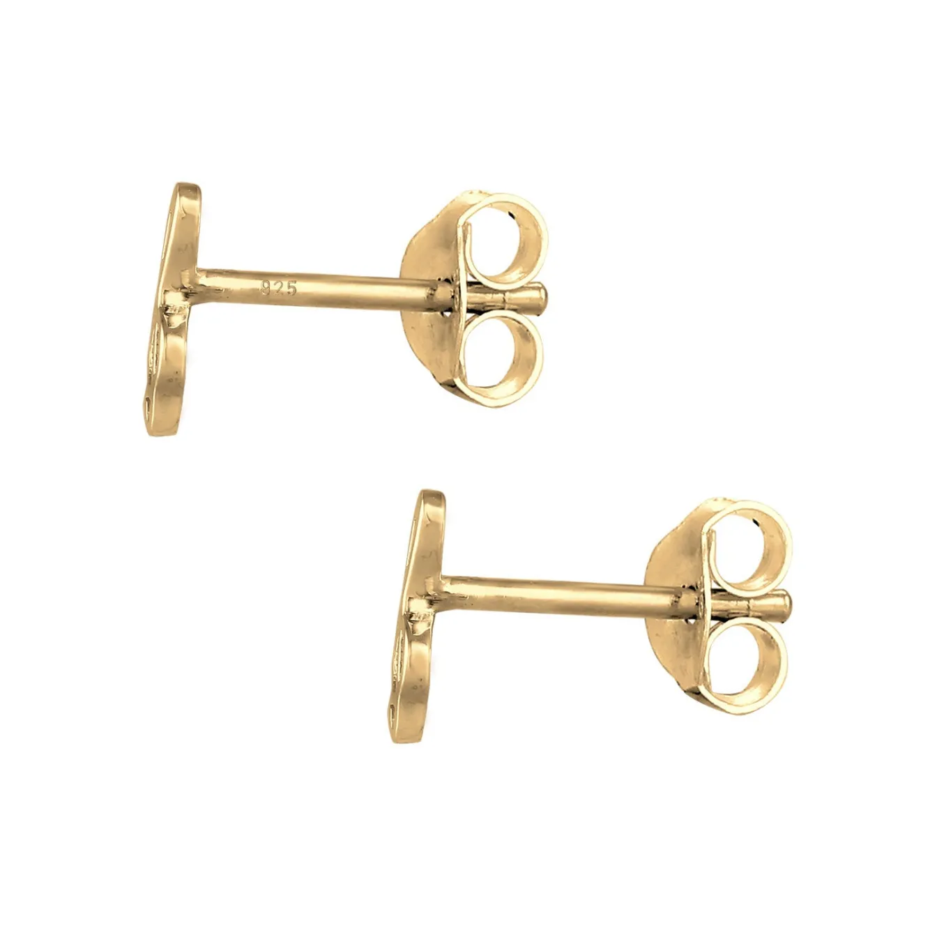 Elli "Ohrstecker Notenschlüssel< Vergoldet|Symbol-schmuck