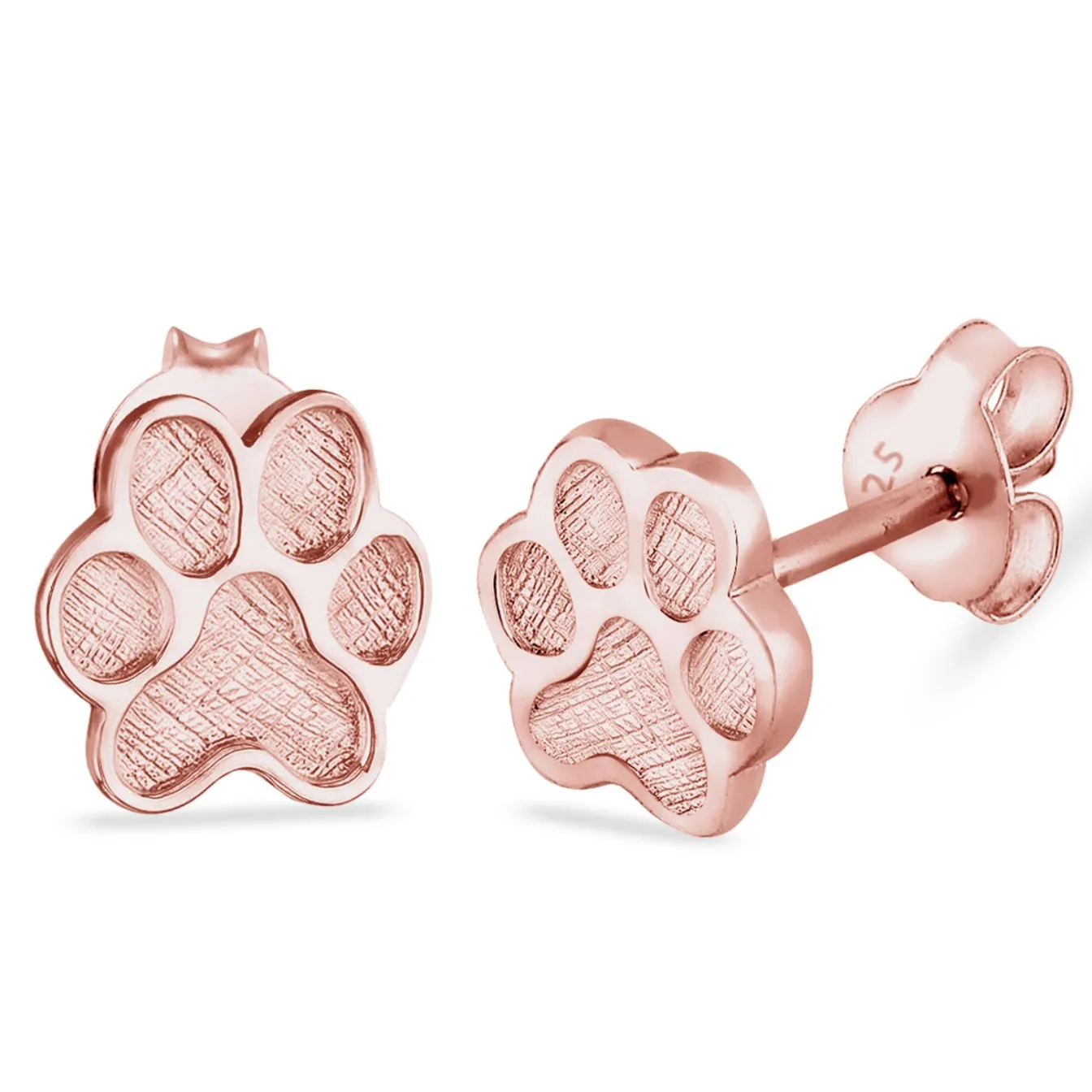 Elli "Ohrstecker Pfote< Roségold|Ohrringe
