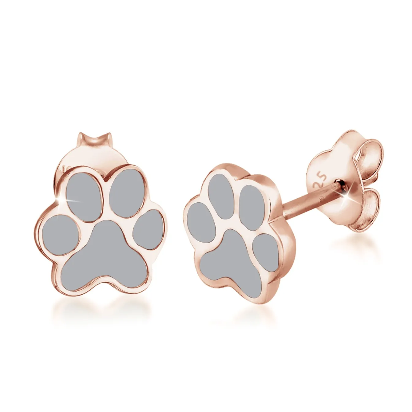 Elli "Ohrstecker Pfote< Roségold|Ohrringe