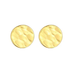 Elli "Ohrstecker Plättchen gehämmert< Ohrringe|Echtgold