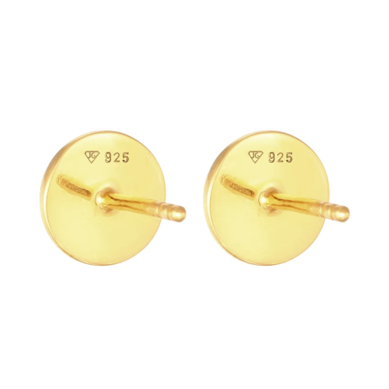 Elli "Ohrstecker Plättchen Glanz< Roségold|Ohrringe