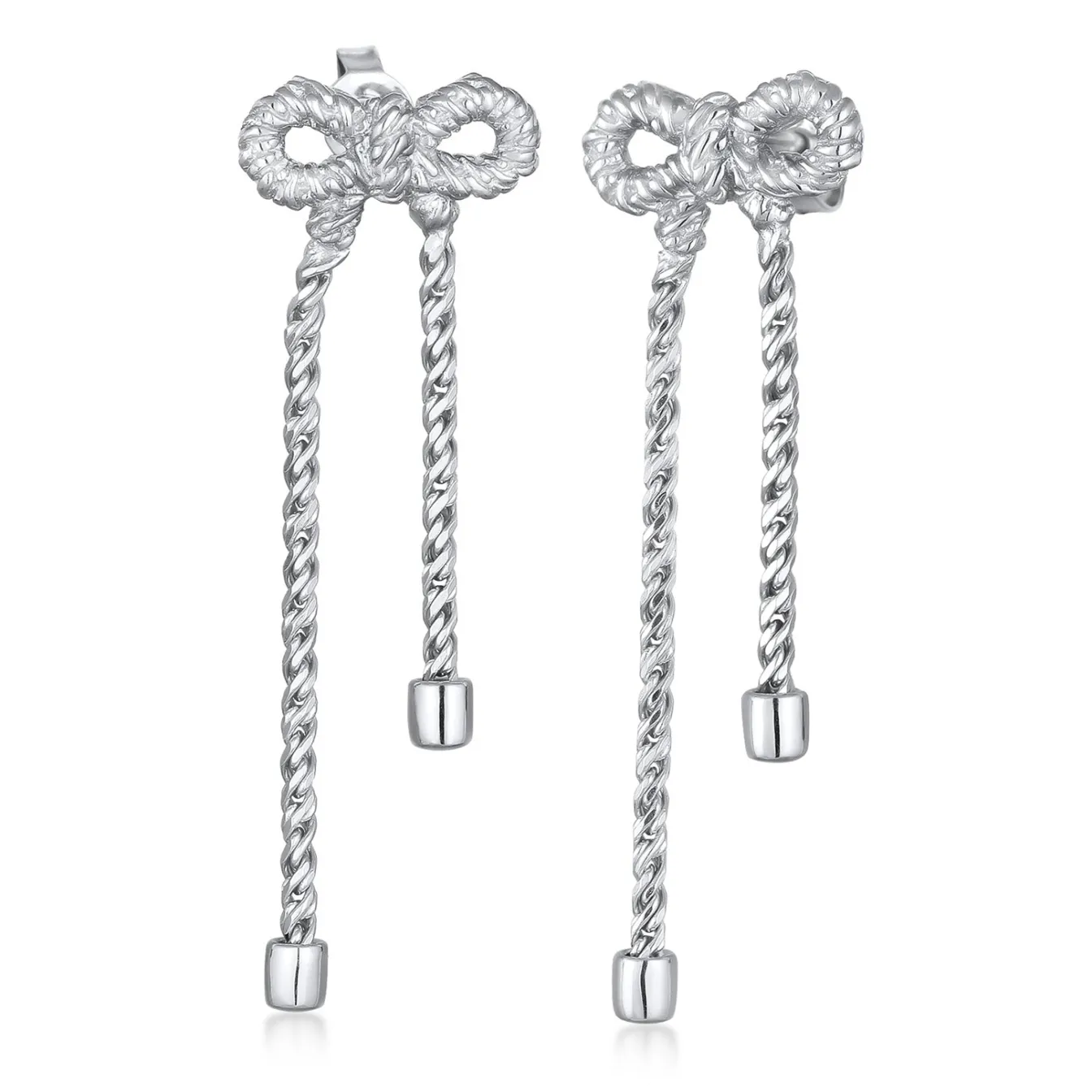 Elli "Ohrstecker Schleife< Vergoldet|Symbol-schmuck